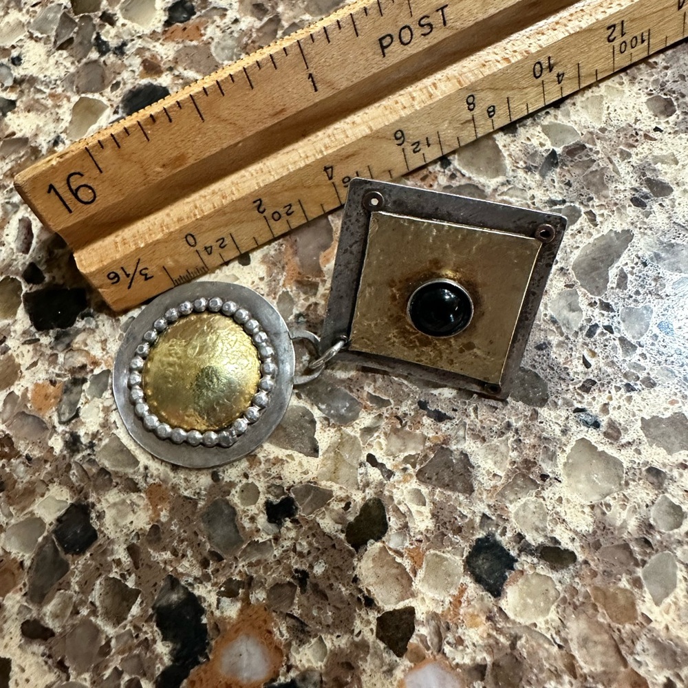 Artisan Crafted Geometric Earrings - image 3